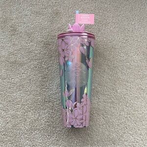 Starbucks Cherry Blossom Holographic Venti Cold Cup Tumbler
